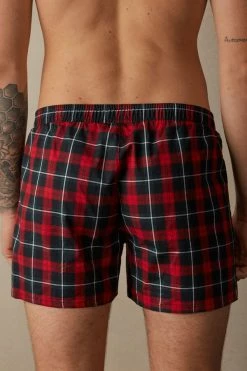 Brand new ✨ Intimissimi Men Red Tartan Cloth Boxers Red Tartan Print ✔️
