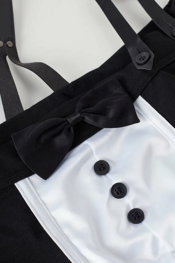 Cheap 🥰 Intimissimi Men Boxers With Suspenders In Stretch Supima® Cotton Black 🥰 5 Cheap 🥰 Intimissimi Men Boxers With Suspenders In Stretch Supima® Cotton Black 🥰 - Image 3