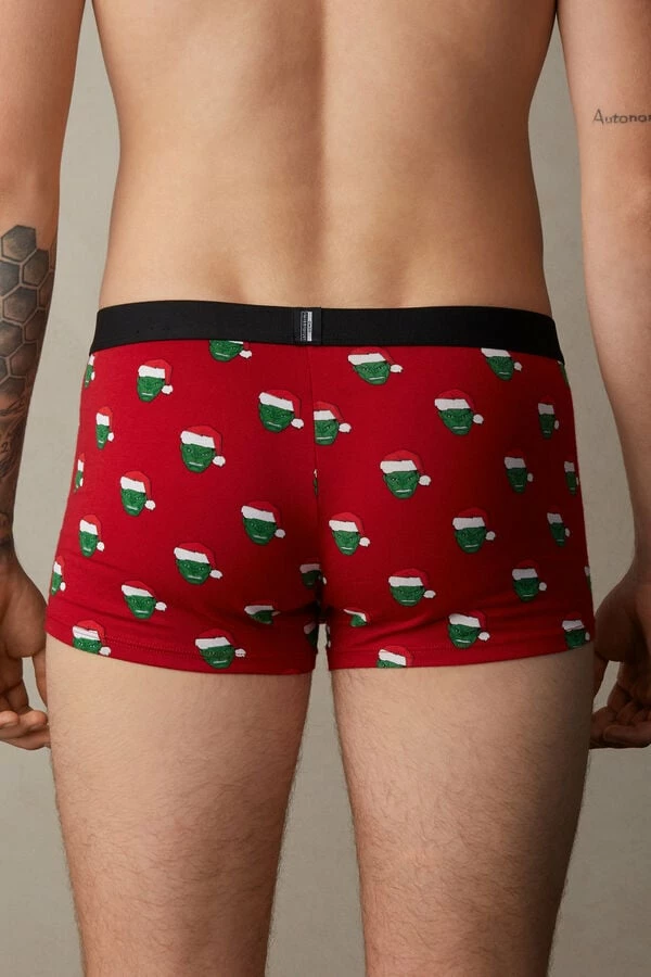 New 💯 Intimissimi Men Marvel Hulk 🎄 Christmas Boxers In Stretch Supima® Cotton Rosso St.hulk Natale 😀 3 New 💯 Intimissimi Men Marvel Hulk 🎄 Christmas Boxers In Stretch Supima® Cotton Rosso St.hulk Natale 😀