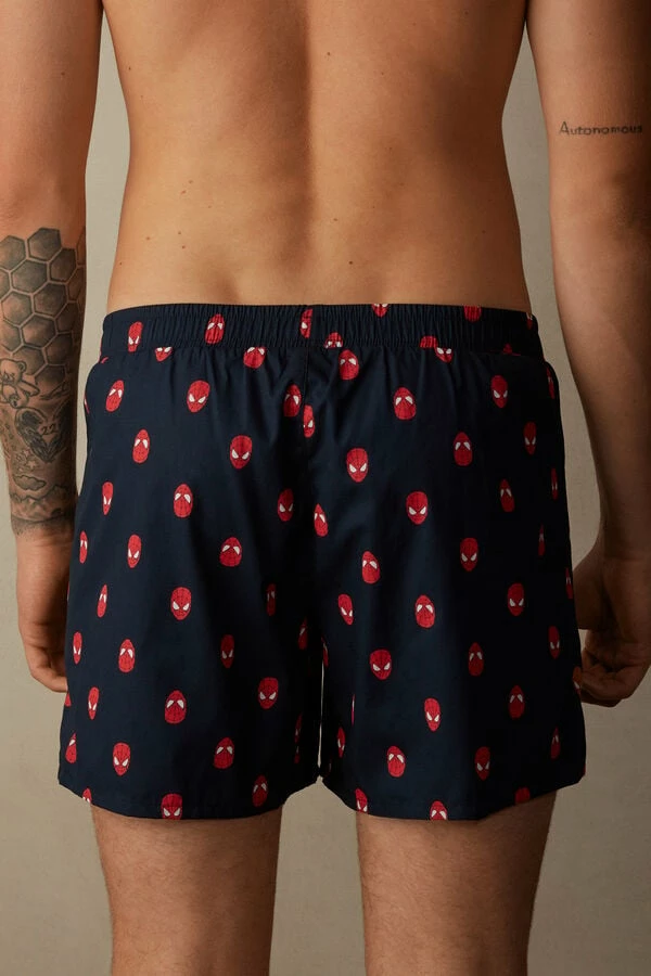 Flash Sale 🌟 Intimissimi Men Cotton Cloth Spider-Man Boxers Midnight Blue Spider-man Mask Print 🌟 5 Flash Sale 🌟 Intimissimi Men Cotton Cloth Spider-Man Boxers Midnight Blue Spider-man Mask Print 🌟 - Image 3