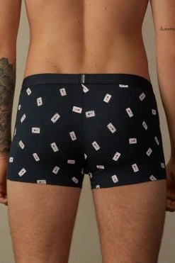 Cheapest 🧨 Intimissimi Men King Of Hearts Boxers In Stretch Supima® Cotton Midnight Blue King Of Hearts Print 😉 7 Cheapest 🧨 Intimissimi Men King Of Hearts Boxers In Stretch Supima® Cotton Midnight Blue King Of Hearts Print 😉 -Deals Pajamas Store SBU995056J BI