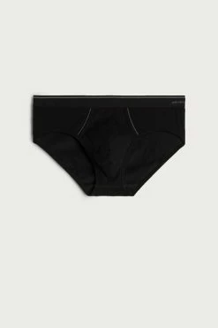 Top 10 👍 Intimissimi Men Supima Cotton Briefs With Visible Elastic White/blue 👏 -Deals Pajamas Store SIU12E 7007 F