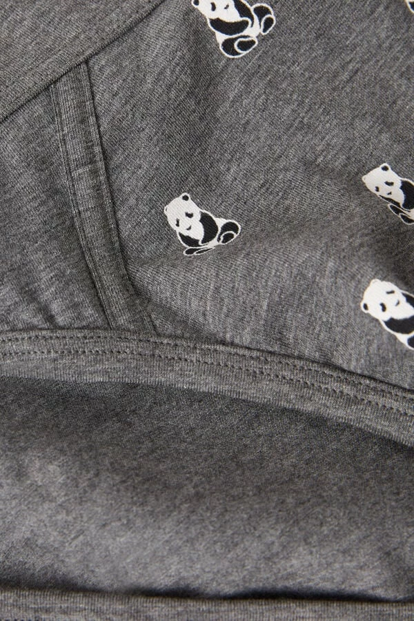 Cheap ⌛ Intimissimi Men Panda Briefs In Stretch Supima® Cotton Graphite Grey Heather Panda Print 🎁 5 Cheap ⌛ Intimissimi Men Panda Briefs In Stretch Supima® Cotton Graphite Grey Heather Panda Print 🎁 - Image 3