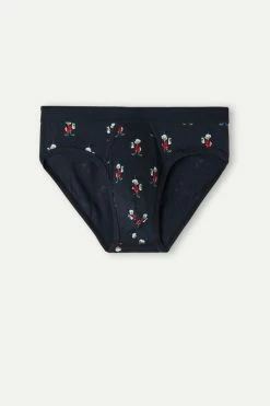 Best Pirce 👍 Intimissimi Men Stretch Supima® Cotton Scrooge McDuck Briefs Midnight Blue Scrooge Mcduck Print 🔔