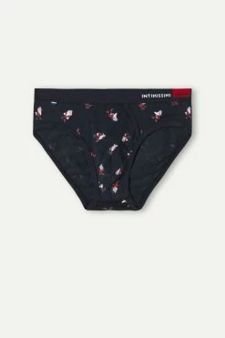 Discount 🎉 Intimissimi Men Grumpy Briefs In Stretch Supima® Cotton Midnight Blue Grumpy Print ⌛