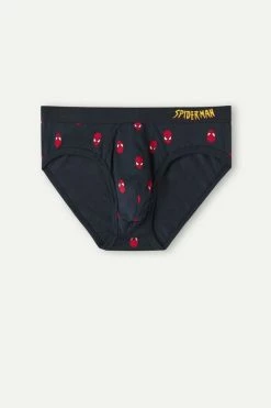 Top 10 🧨 Intimissimi Men Spider-Man Briefs In Stretch Supima® Cotton Midnight Blue Spider-man Mask Print 🤩