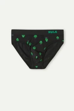 Best reviews of 🌟 Intimissimi Men Hulk Briefs In Stretch Supima® Cotton Black Hulk Print ✔️