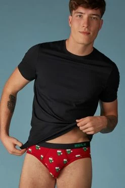 Budget 🔔 Intimissimi Men Marvel Hulk 🎅 Christmas Briefs In Stretch Supima® Cotton Rosso St.hulk Natale 🛒 9 Budget 🔔 Intimissimi Men Marvel Hulk 🎅 Christmas Briefs In Stretch Supima® Cotton Rosso St.hulk Natale 🛒 -Deals Pajamas Store SIU989053J M