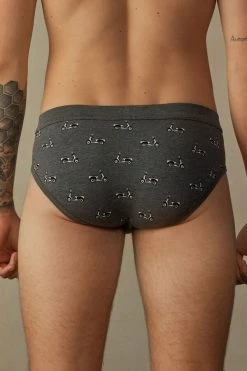 Outlet ⭐ Intimissimi Men Scooter Briefs In Stretch Supima® Cotton Grafite Mel. St.scooter 😉 7 Outlet ⭐ Intimissimi Men Scooter Briefs In Stretch Supima® Cotton Grafite Mel. St.scooter 😉 -Deals Pajamas Store SIU993054J BI